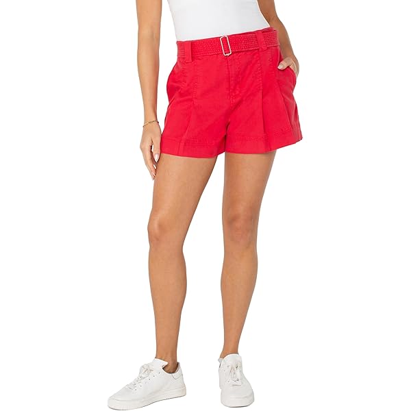 (取寄) リバプールロサンゼルス レディース プリーツ トラウザー ショーツ Liverpool Los Angeles women Pleated Trouser Shorts Geranium Liverpool Los Angeles Womens Pleated Trouser Shorts Geranium 0 3